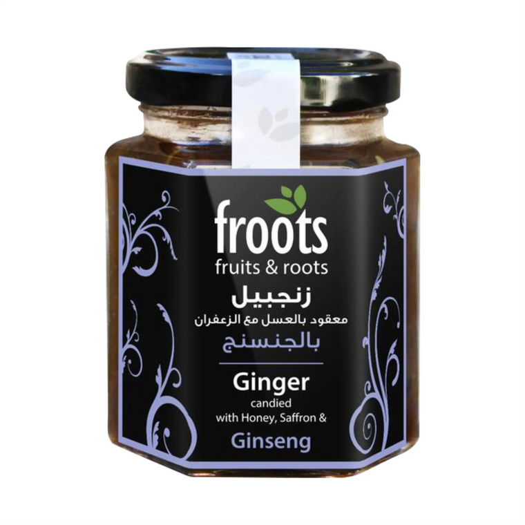 Ginger candied with Honey, Saffron & Ginseng - معقود الزنجبيل بالعسل والزعفران والجنسنج