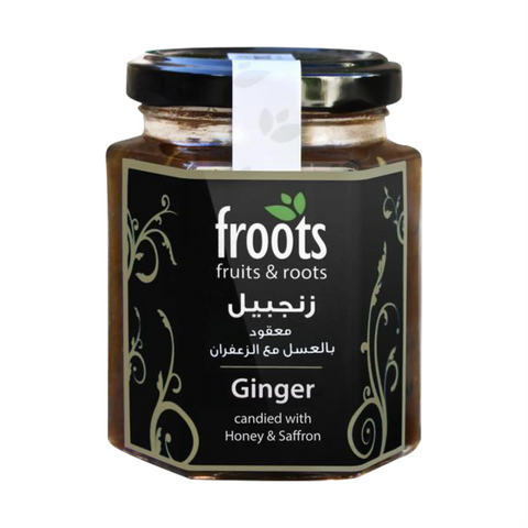 Ginger candied with Honey & Saffron - معقود الزنجبيل بالعسل والزعفران FrootsCo